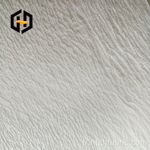 Kadın kıyafetleri için beyaz elastik spandex grej kumaş